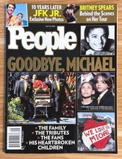 Michael Jackson Death The Funeral Pics People Magazine Goodbye 7/20/2009 JFK Jr
