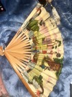 Vintage Silk Fabric, Some Hand Painted And Embroidered Hand Fans Lot Of 11 — photo 3