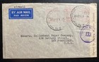 1942 Christchurch New Zealand Meter Cancel Censored Cover To San Francisco USA — photo 1