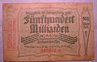 223) Speyer Kreisgemeinde ★★★ 500 Milliarden Mark 1. Okt. 1923 ★★★
