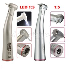 LED Dental Electric Handpiece 1:5 Contra Angle Fiber Optic High Speed Turbine CE