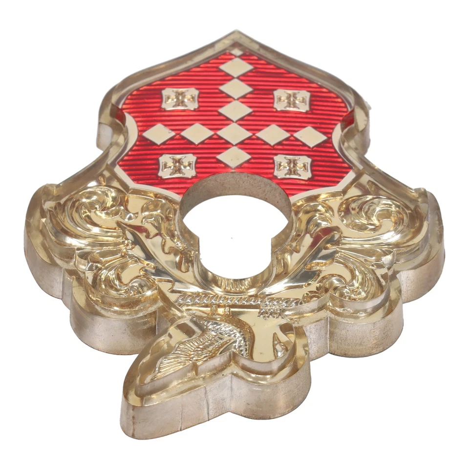 Emblema de escudo de manija de tapa de maletero 1953-1955 Packard Patrician 400 RARO NOS Foto 4 de 4