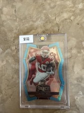 2016 Panini Select Light Blue Die Cut Prizm /125 Tyreek Hill Rookie Card. rookie card picture