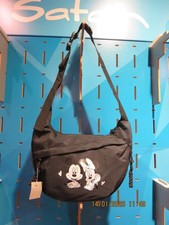 DEJ/PL125:Umhängetasche Messenger Disney Mickey Mouse schwarz NEU 