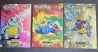 SQUIRTLE X WARTORTLE X BLASTOISE - POKEMON KANTO CARDS TOP POKEDEX CCG FOIL