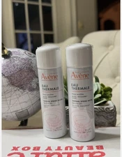2 Avene Eau Thermale Thermal Spring Water - 50 mL/1.6 fl. oz ea - Sealed