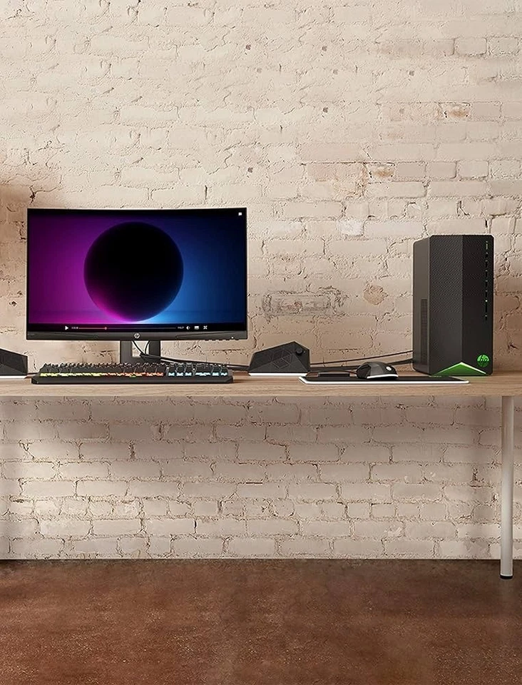 HP Gaming Desktop, NVIDIA GeForce GTX 1650 SUPER, Intel Core i3-10100, with KBM - Image 2 of 4