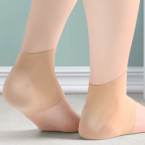 Anti-cracking Foot Cover Men and Women Silicone Heel Sock Protectors Cushions - Picture 3 of 12