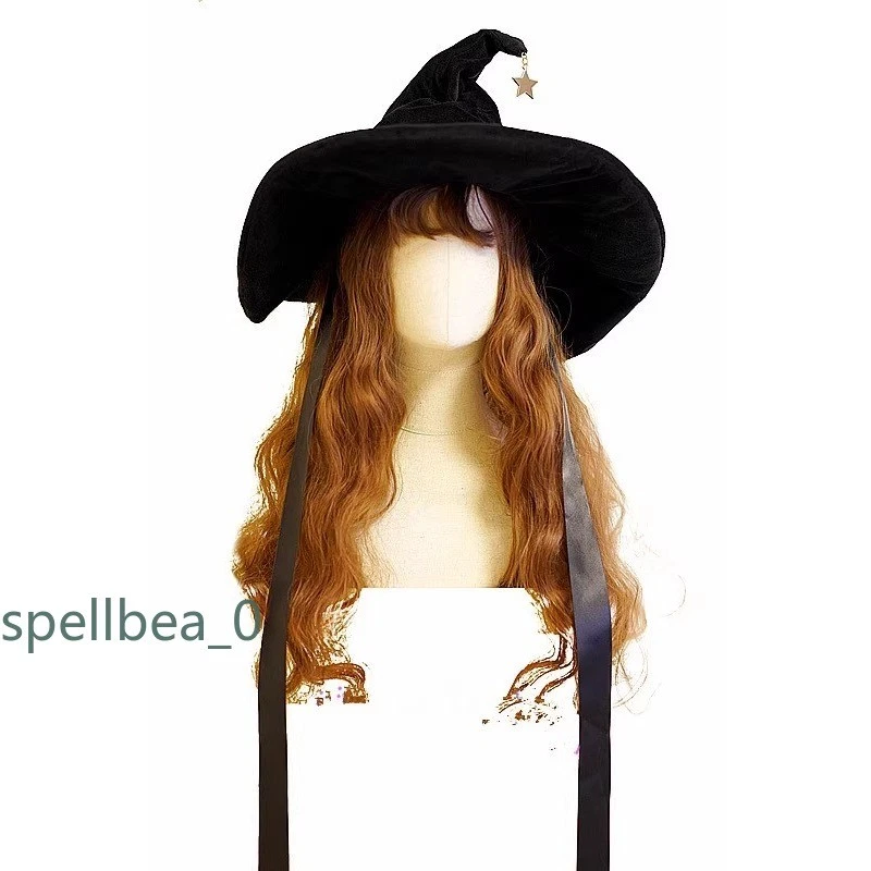 Шляпа волшебника косплей ведьма шляпа черный этап шоу Лолита аниме Хэллоуин вечеринки подарок - Изображение 4 из 4