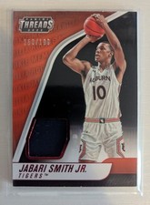 Jabari Smith Jr. 2022 Panini Chronicles Threads Rookie Memorabilia Red SN #/199