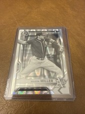 2021 1st Bowman Draft MASON MILLER Chrome Black White RayWave Refractor #BDC-85