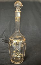 BACCARAT CRYSTAL BOTTLE CARAFE MODEL LOUIS XV GOLD