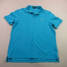Ralph Lauren Shirt Large Mens Short Sleeve Polo Classic Fit Blue Casual Golf
