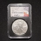 US Mint 2022-W American Silver Eagle Burnished 1 oz Silver NGC MS70 FDOI