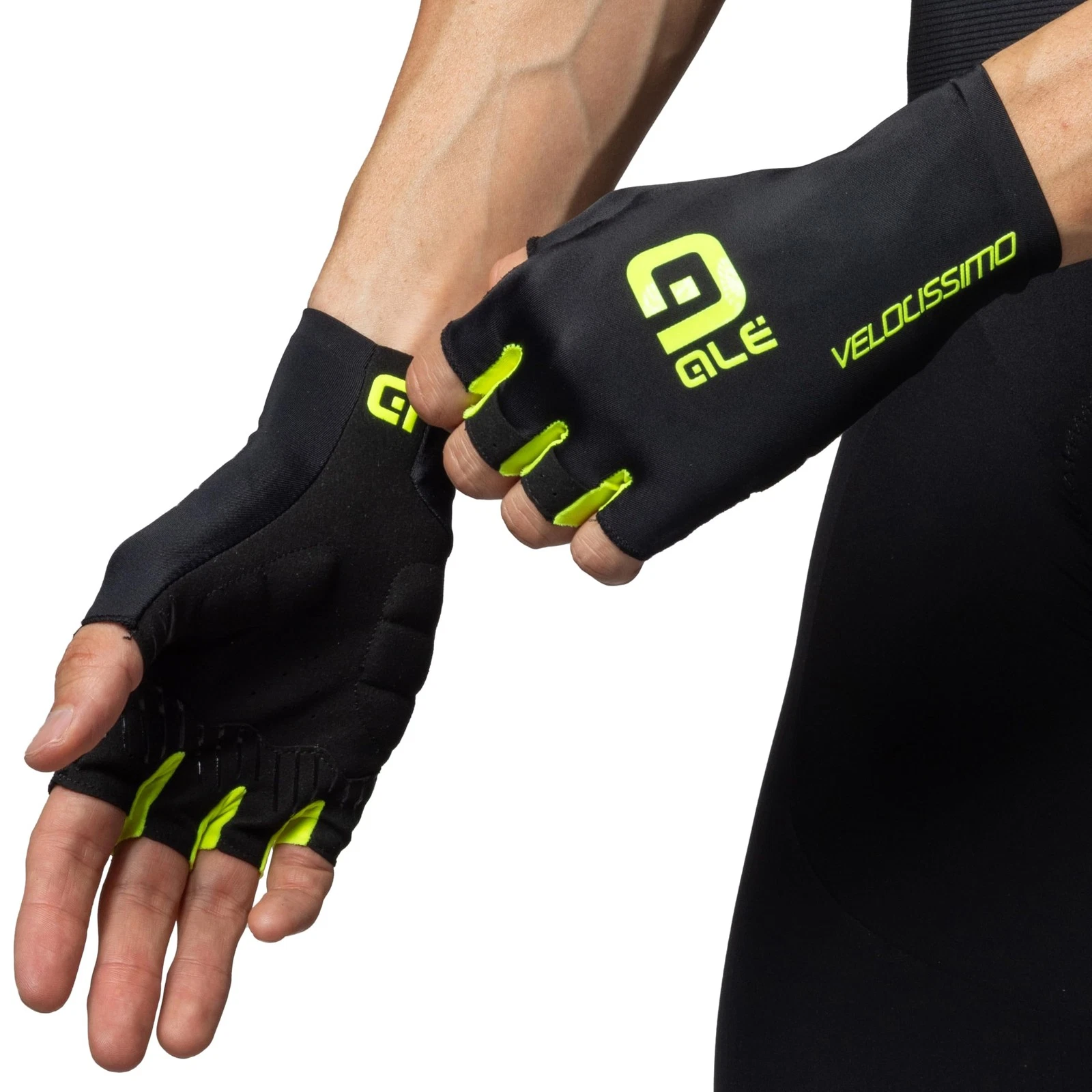 Unisex Velocissimo Crono Summer Gloves Black/Fluo Yellow XL