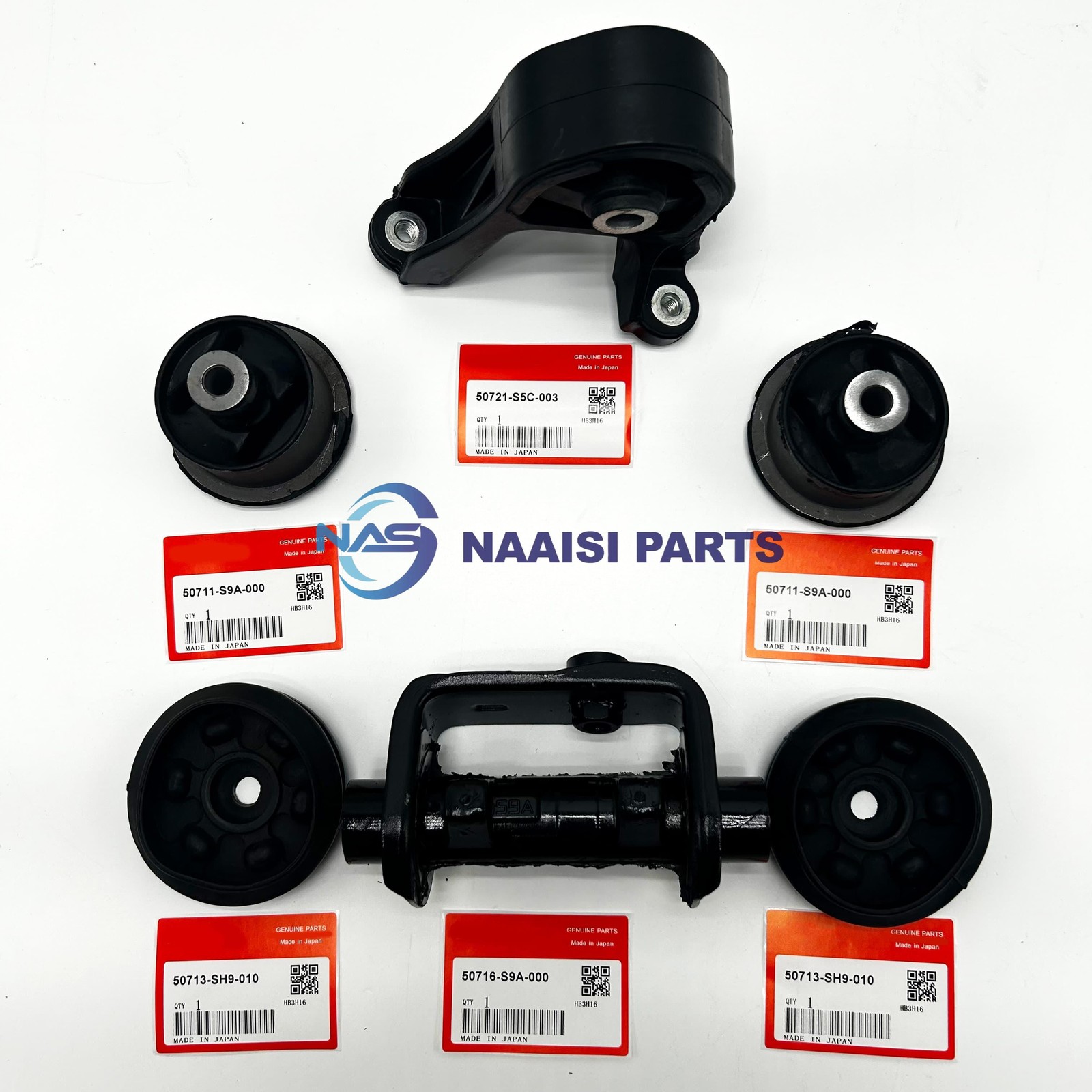 OEM Set of 6 Diff Differential Mounting Mount Set For 1995-2001 Honda CRV I (RD)
