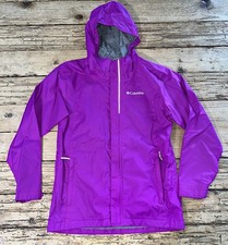 Columbia Girls Size M Fuschia Raincoat Jacket