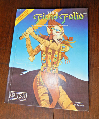 Advanced D&D Dungeons & Dragons Fiend Folio Tome of Creatures 1981 1st Edition
