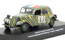 CITROEN TRACTION AVANT 11 BL F.F.I. FRANCE 1944 IXO 1/43 NEW MINT IN BOX