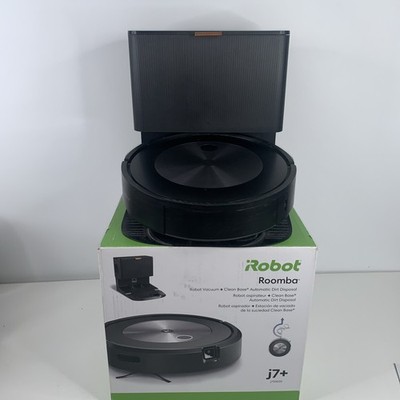iRobot Roomba J7+ J755020 Self-Emptying Vacuum Auto Dirt Disposal FOR PARTS/FIX