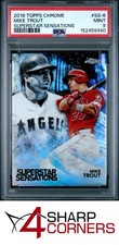 2018 TOPPS CHROME SUPERSTAR SENSATIONS #SS-6 MIKE TROUT PSA 9