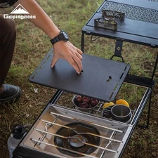 CAMPINGMOON CK-25BK-1PIGT Stainless Steel Table for Snow Peak Stove Camping