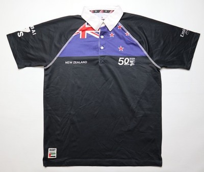 NEW ZEALAND DUBAI SEVENS RUGBY 7S 50 YEARS POLO SHIRT JERSEY TOP MENS M MEDIUM