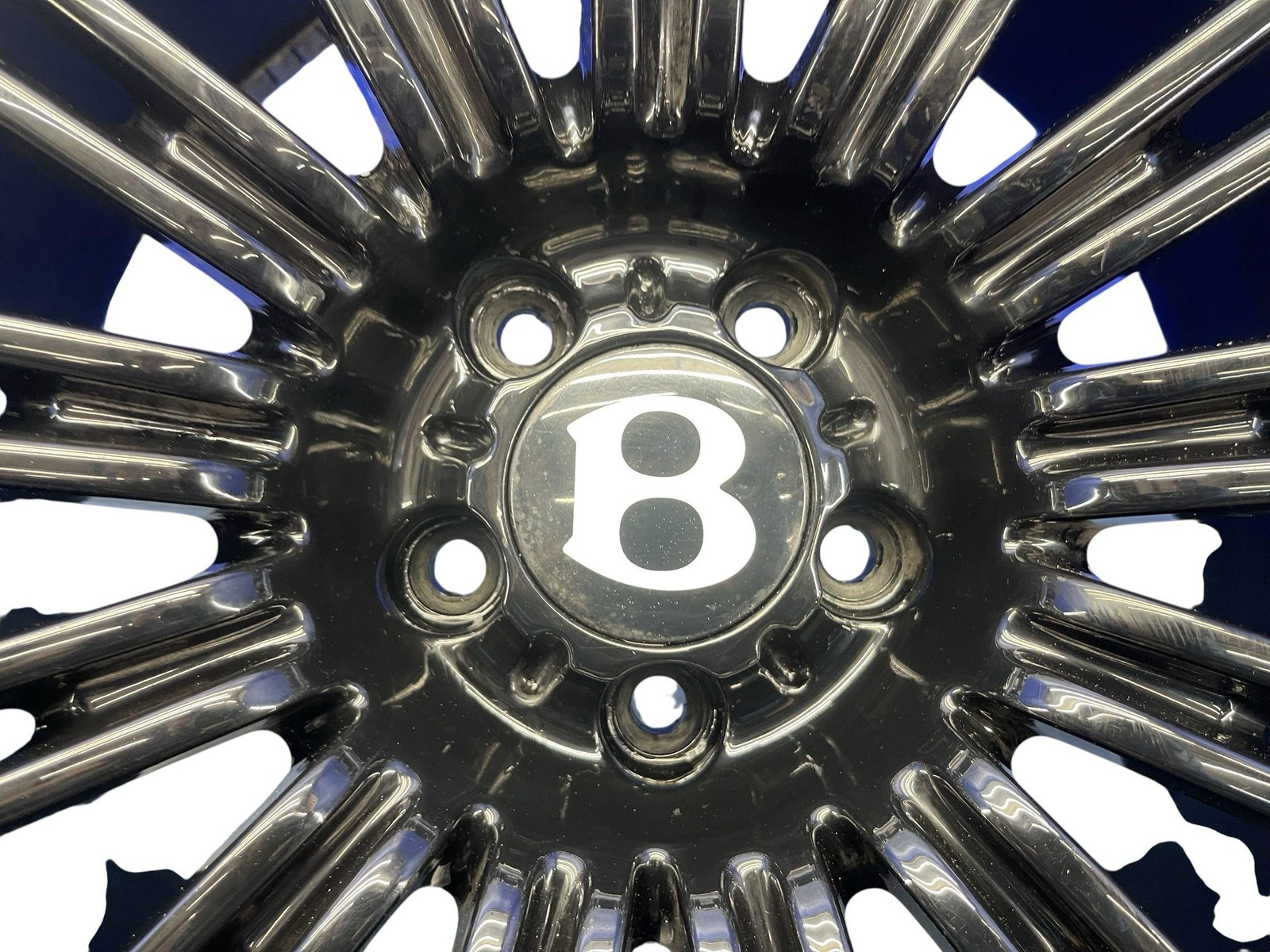 2006-2010 BENTLEY CONTINENTAL GTC 20X9.5 WHEEL RIM W/ HUB CAP *BENT/CURB RASH*