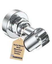 Solid Metal Handheld Shower Head Holder Wall Mount     Adjustable Screw Chrome