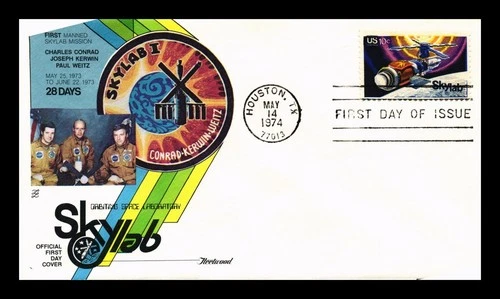 US COVER SKYLAB I CONRAD KERWIN WEITZ SPACE FDC SCOTT 1529 FLEETWOOD