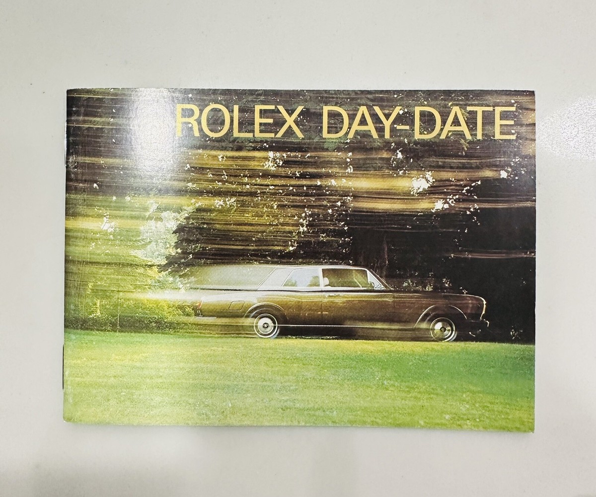 Authentic Rolex President Day-Date Booklet Manual English 18238