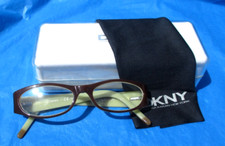 DKNY AUTHENTIC EYEGLASS FRAMES Brown- Readers W/Hard white case 4578/3326 GC