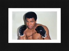 8X6 Mount MUHAMMAD ALI Signed Autograph PHOTO Boxing Gift Print Ready to Frame