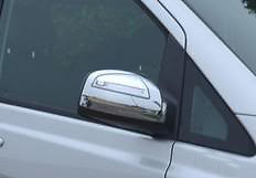 Cubiertas de borde de espejo cromadas para Mercedes-Benz Viano con indicador (2010-14) - Imagen 2 de 4