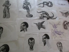 COLLECTION DRAWINGS ILLUSTRATION ANIMATION ART CREATURES PORTRAIT COMIC ART