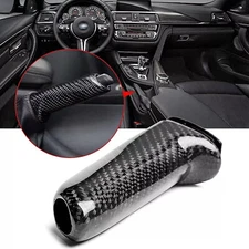 Real Carbon Fiber Handbrake Brake Handle Cover FOR BMW E46 E90 E92 F30 F32 F80 