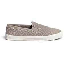 Zapatilla Tenis Tory Burch Jesse Acolchada Gris Francés Talla 8