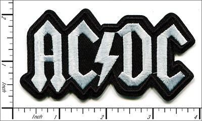 26 Pcs Embroidered Iron on patches AC/DC Music Badge 9.4x4.8cm AP056eB2 ...