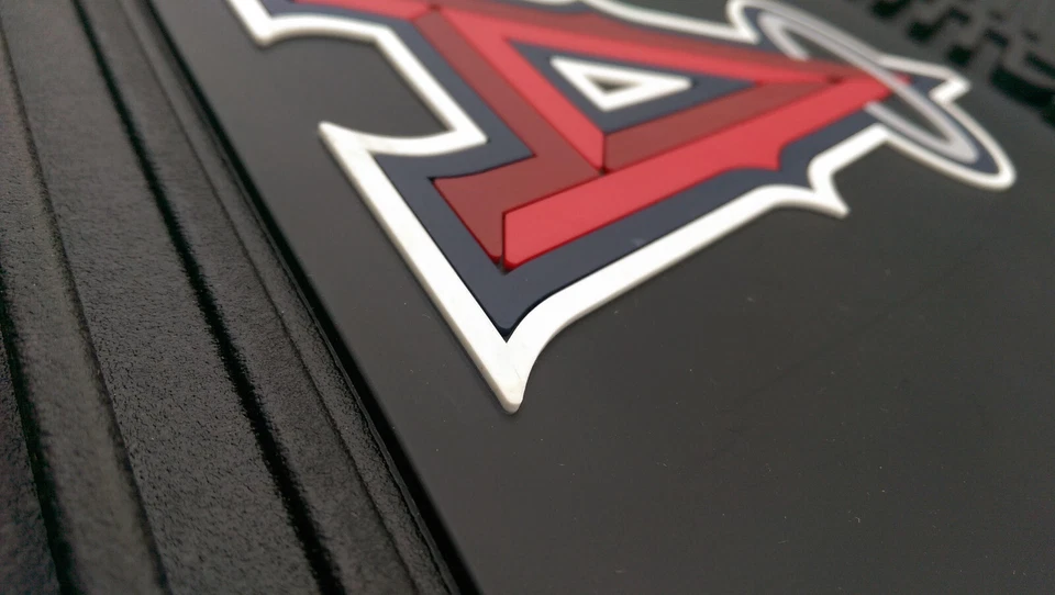 MLB Los Angeles Angels Vinilo Auto Coche Camión Alfombrilla y Marco de Placa Foto 3 de 4