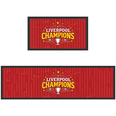 Liverpool Champions 2025 Bar Runner Geschenk für Fußballfans Scousers Deko