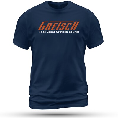 Gretsch Guitars Logo T-Shirt Funny Size S-5XL Made in USA