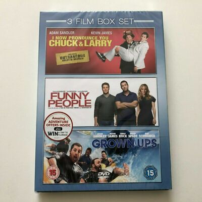 CHUCK & LARRY FUNNY PEOPLE GROWN UPS  -  DVD BOX 3x FILME
