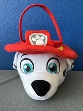 Candy Bucket Basket Paw Patrol Marshall The Fire Dog Plush Easter Halloween
