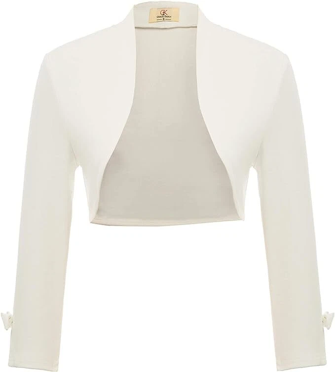 Ivory cardigan top for wedding