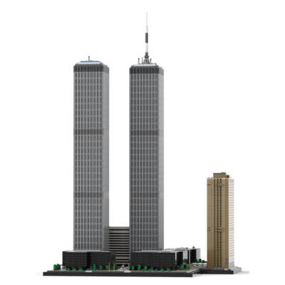ZITIANYOUBUILD World Trade Center Complex 1:800 Scale Architecture 7121 Pieces
