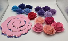 Unrolled Pre Cut Paper Flowers