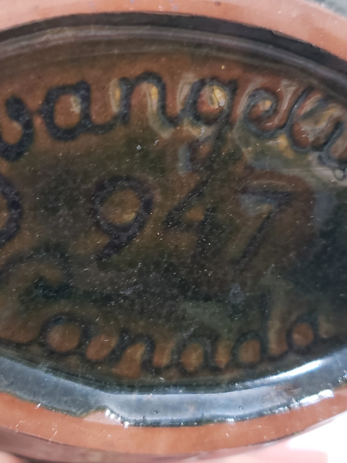 VTG Evangeline Gravy Sauce Boat Teal Color Drip Glaze Pottery 2 Spouts Canada