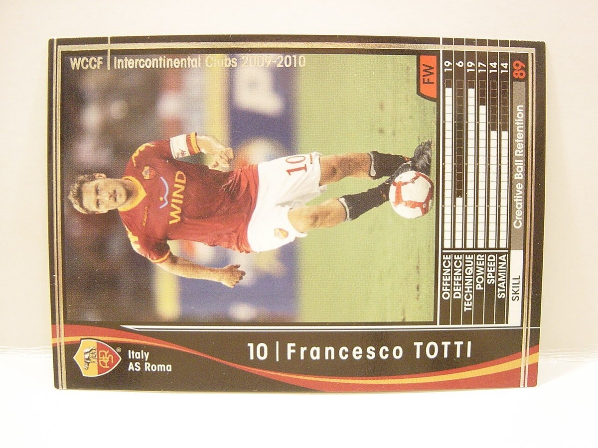 Panini WCCF 2009-10 Francesco Totti 1976 Italy No.10 AS Roma