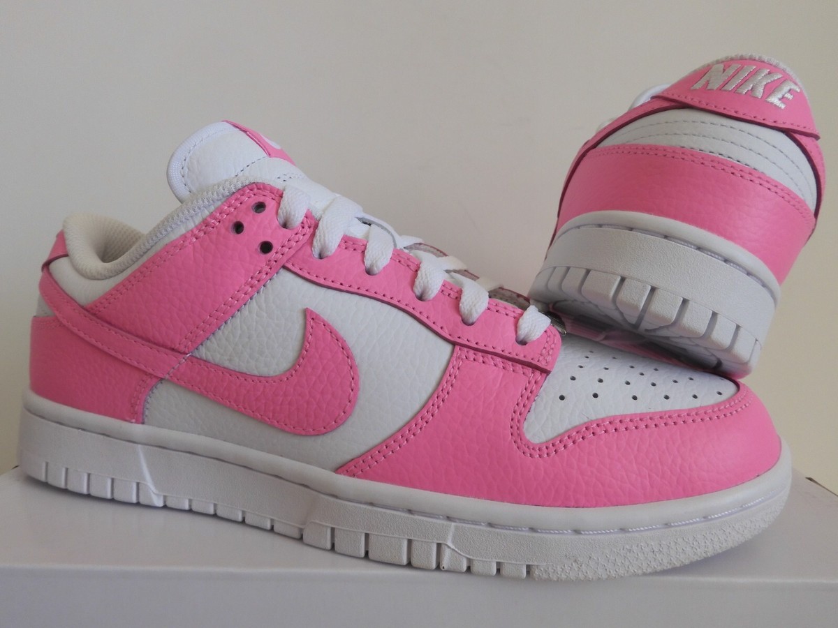NIKE DUNK LOW NIKE BY YOU ID PINK-WHITE MENS SZ 7.5 / WOMENS SZ 9