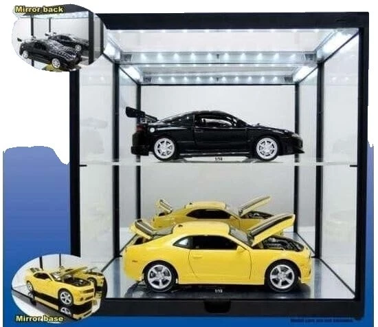 Escala 1:18 Acrílico vitrinas de vehículos diecast y de juguete y Soportes